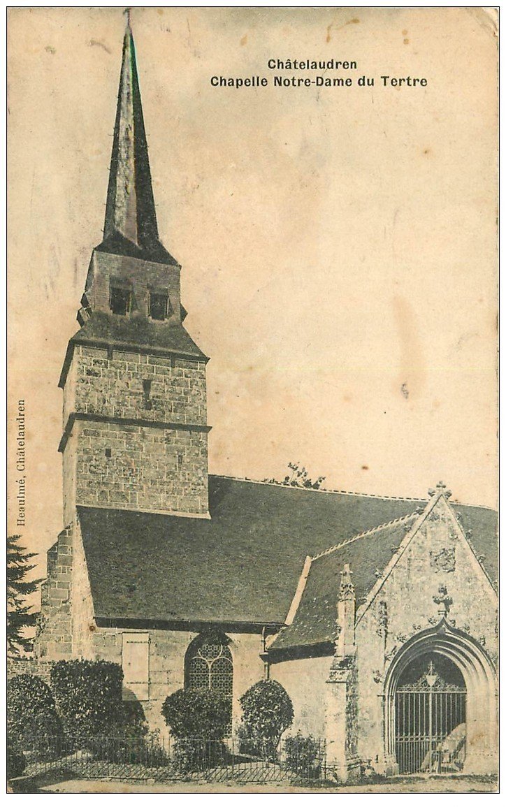 carte postale ancienne 22 CHATEAULAUDREN. Chapelle Notre-Dame du Tertre