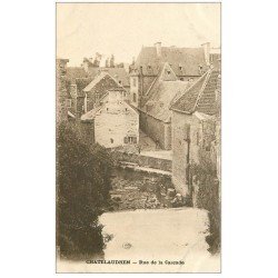 carte postale ancienne 22 CHATEAULAUDREN. Lavandière Rue de la Cascade