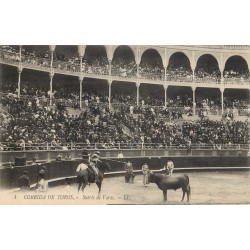 CORRIDA DE TOROS. Taureaux arène Suerte de Varas