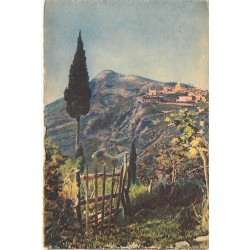 06 LA TURBIE. Le Village comme une toile vu de la Grande Corniche éditeur Yvon