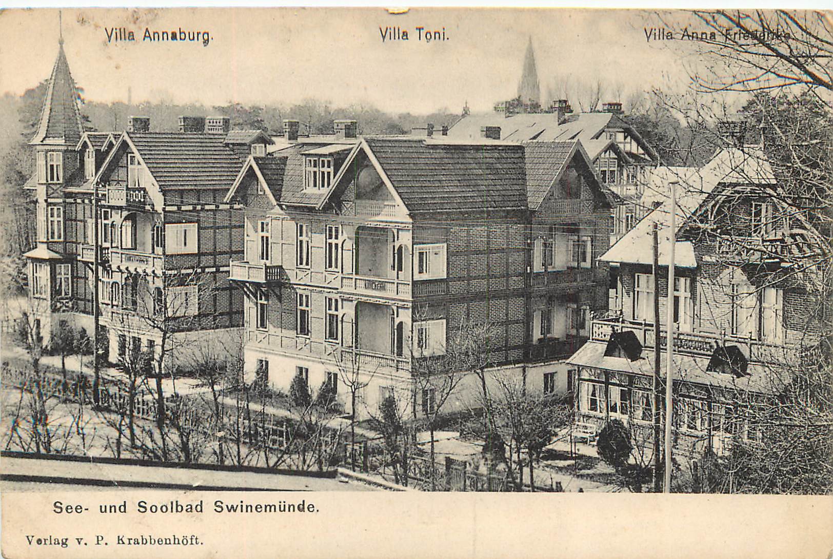 See und Soolbad Swinemünde. Villa Annaburg Toni Anna Friederike