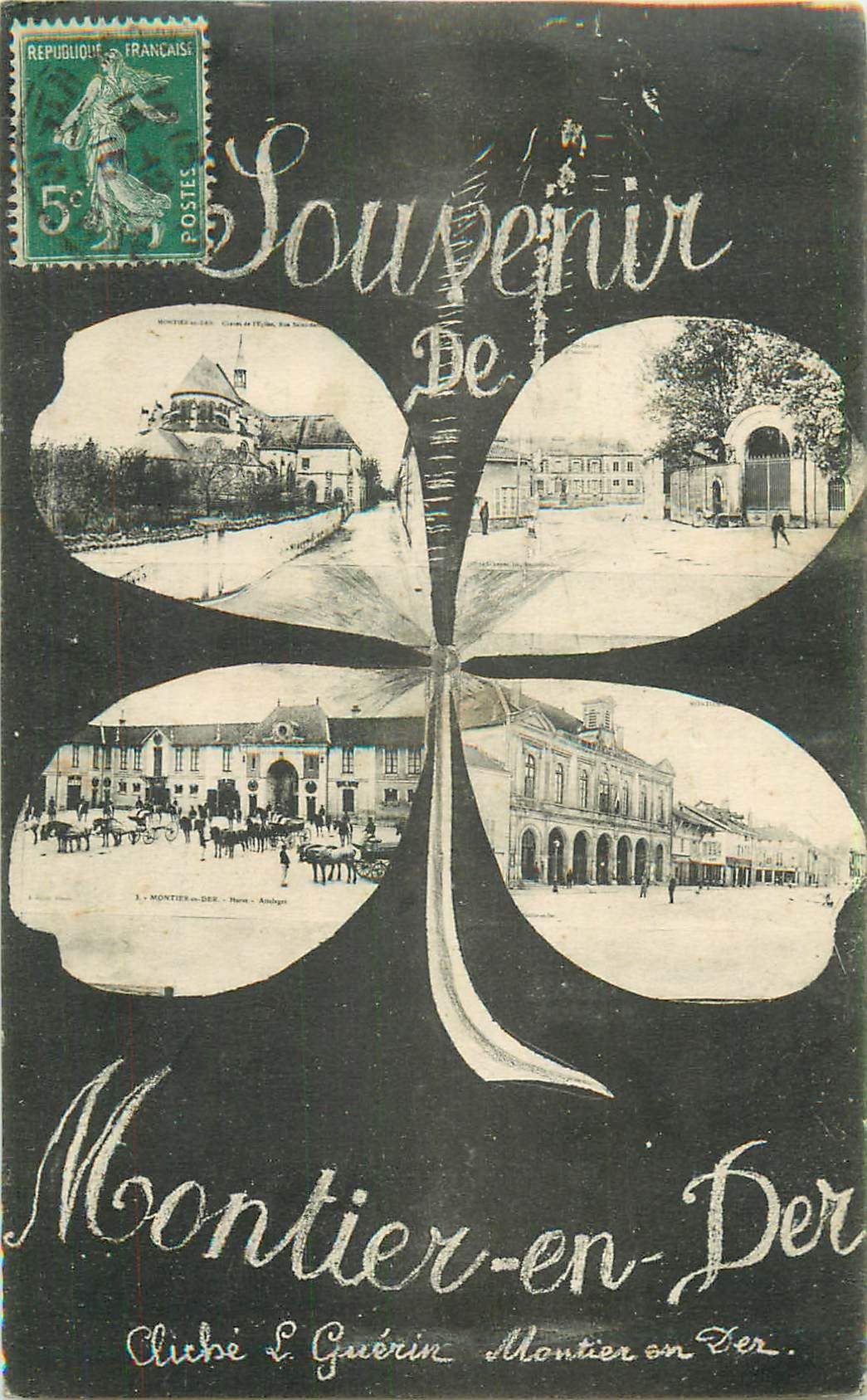 52 MONTIER-EN-DER. Multivues cliché L. Guérin 1916