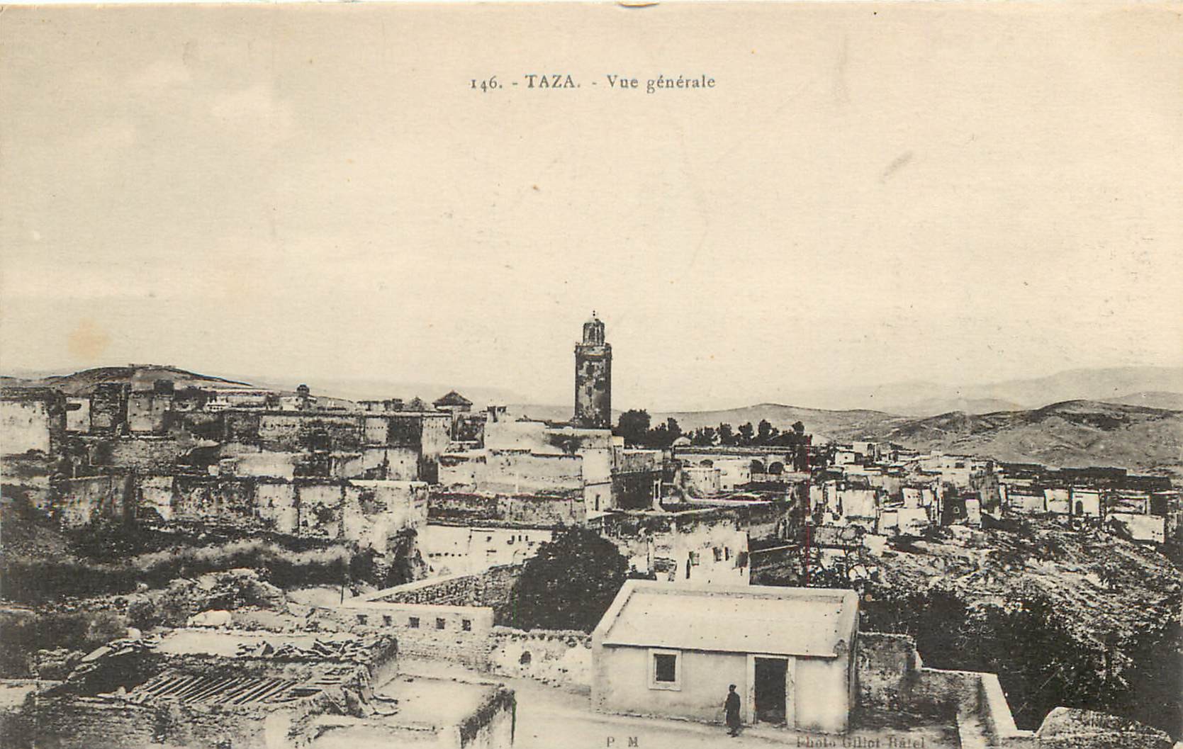 MAROC lot 3 x cpa TAZA. Vue générale, Remparts et Médina