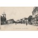 93 NOISY-LE-SEC. Commissariat de Police Place de la Mairie avec l'Ecole au fond 1918
