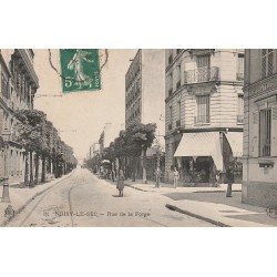 93 NOISY-LE-SEC. La Poste et quincaillerie rue de la Forge 1908