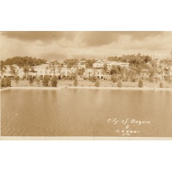 RARE PHILIPPINES. City of Baguio & Lagoon. Photo cpa écrite