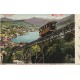 Suisse LUGANO. Colla Ferrovia funicolare del S. Salvatore 1908