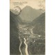 3 x cpa 65 CAUTERETS. Limaçon et Péguère, Val de Jeret et Pic de Gaube, le Gave vers 1906