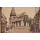 78 HOUDAN. Eglise Saint-Jacques et Hôtel Restaurant avec pompe à essence