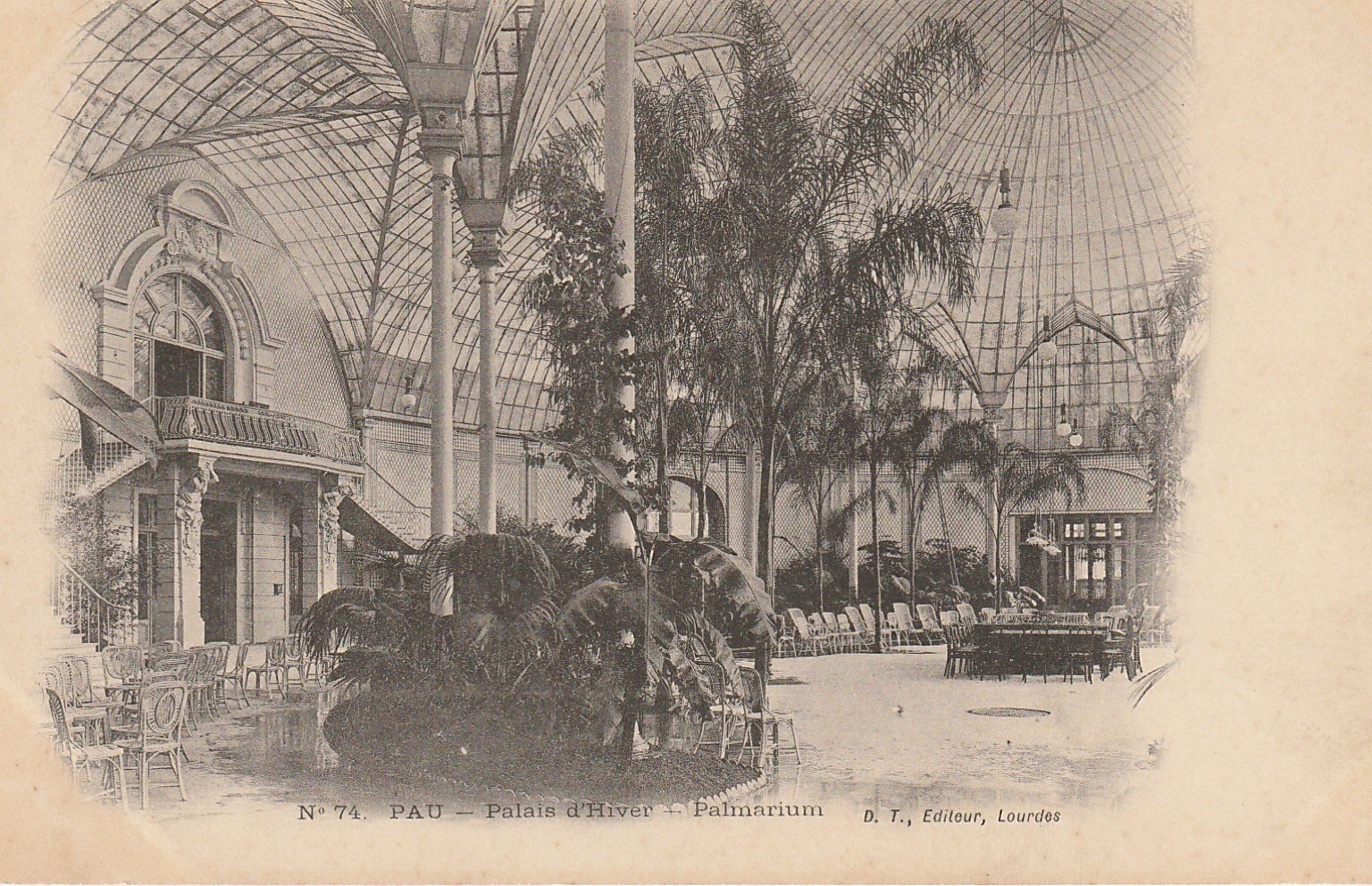 64 PAU. Palmarium du Palais d'Hiver vers 1900