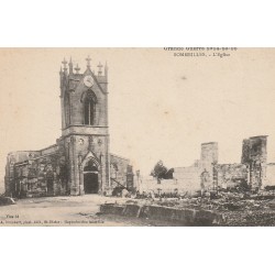 55 SOMMEILLES. L'Eglise pendant la Grande Guerre 1916