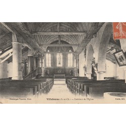 41 VILLEBAROU. Intérieur de l'Eglise vers 1918