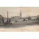 63 PONTGIBAUD. Place du Champ de Foire avec cheval à la Fontaine vers 1900