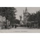 36 CHATEAUROUX. Kiosque à journaux Place Gambetta bien animée 1913