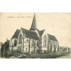 Belgique CROMBEKE. Kerk, Church, Eglise et Cimetière 1917