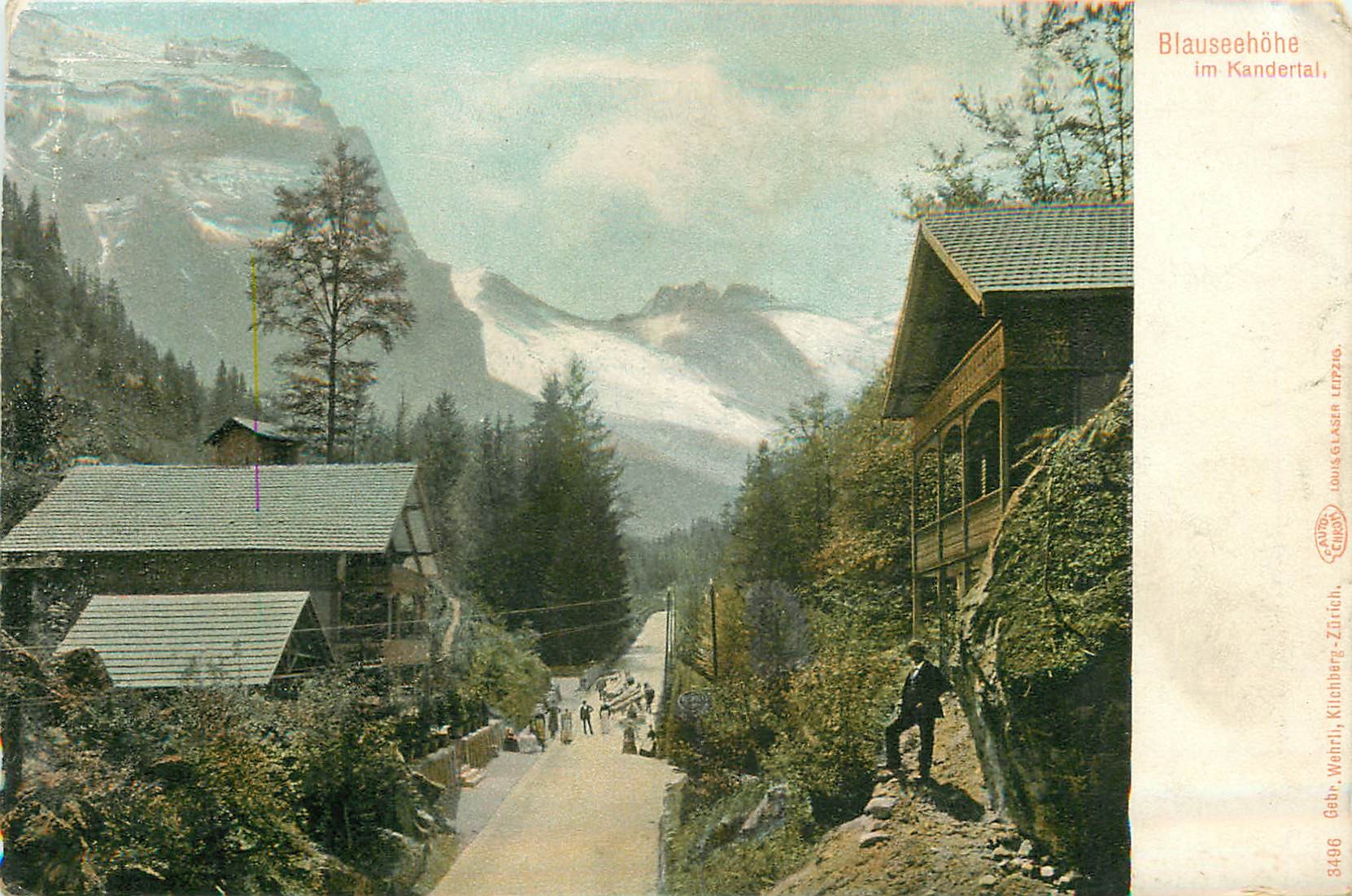 Suisse BLAUSEEHÖHE im Kandertal animation vers 1900