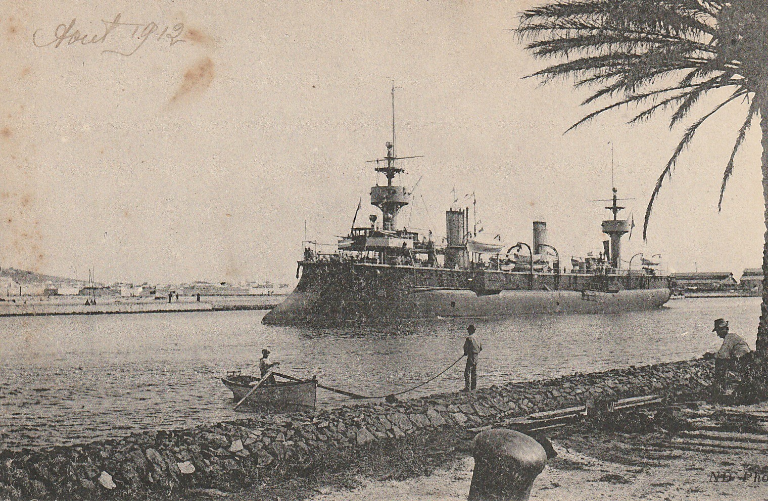 Marine Militaire LE SUCHET Croiseur de premier rang vers 1912