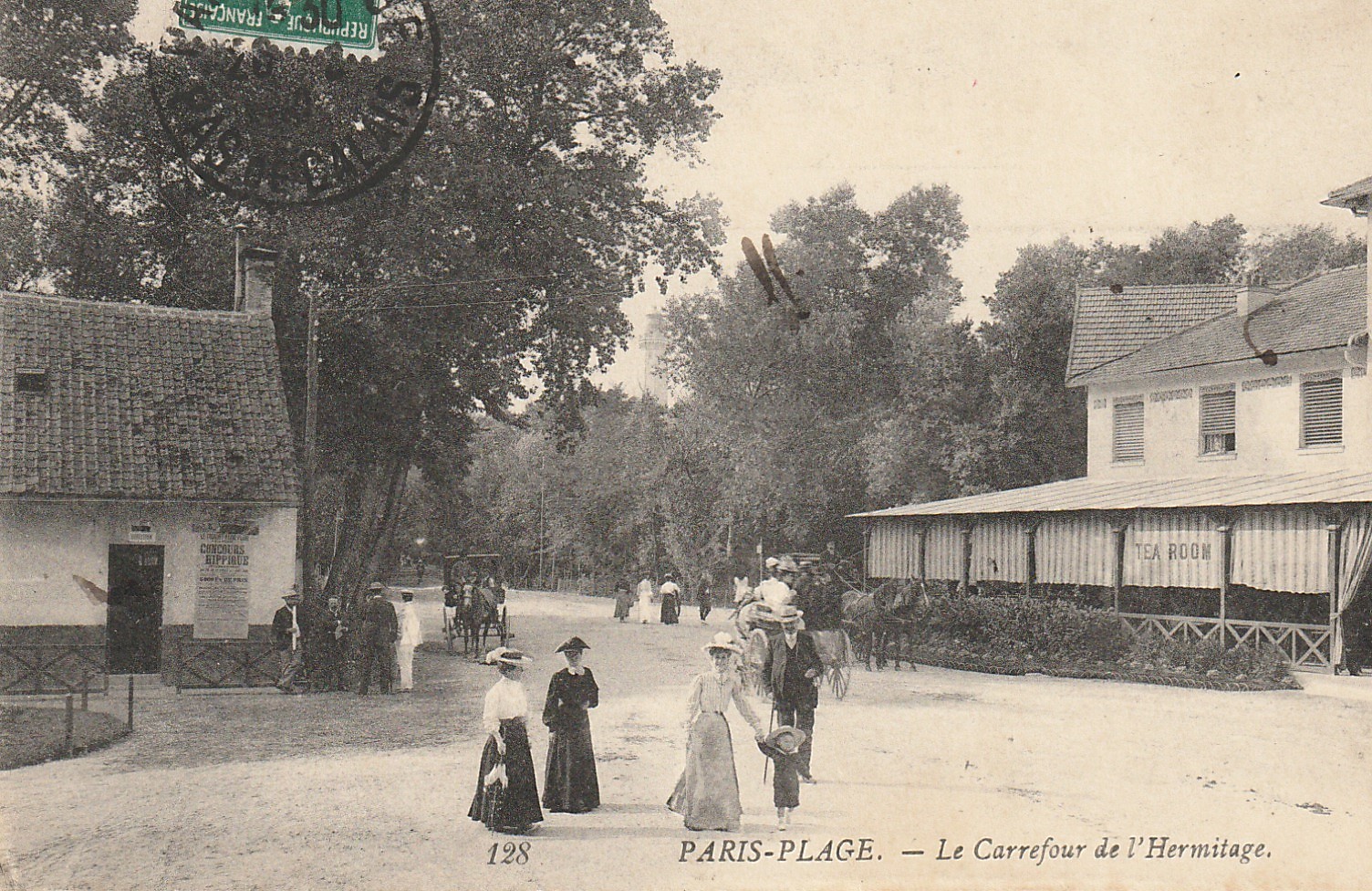 62 LE TOUQUET PARIS-PLAGE. Tea room au Carrefour de l'Hermitage