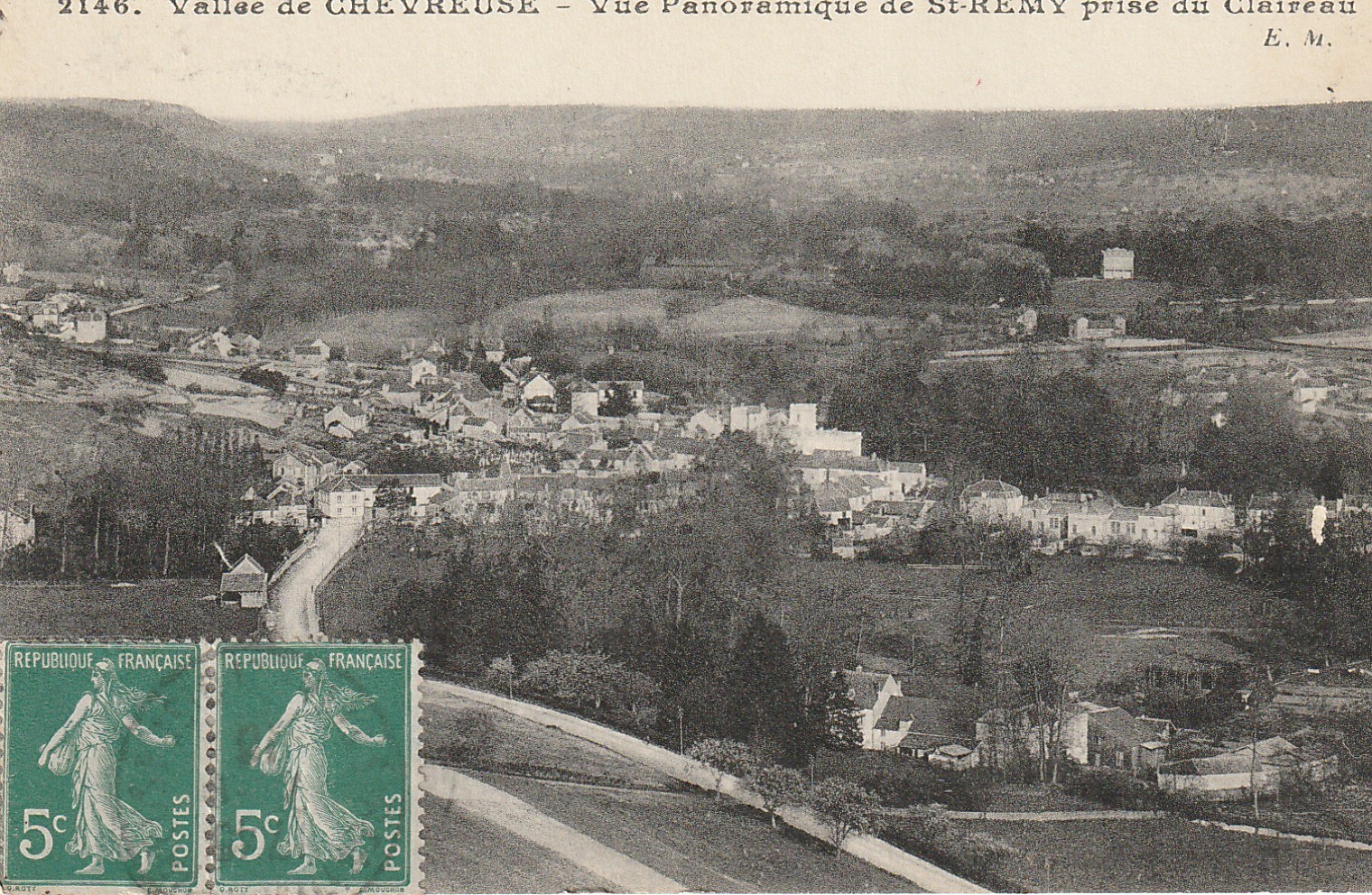 78 Vallée de CHEVREUSE vue de Saint-Rémy prise du Claireau 1916