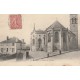 78 MEULAN. Abside de l'Eglise petite animation 1906