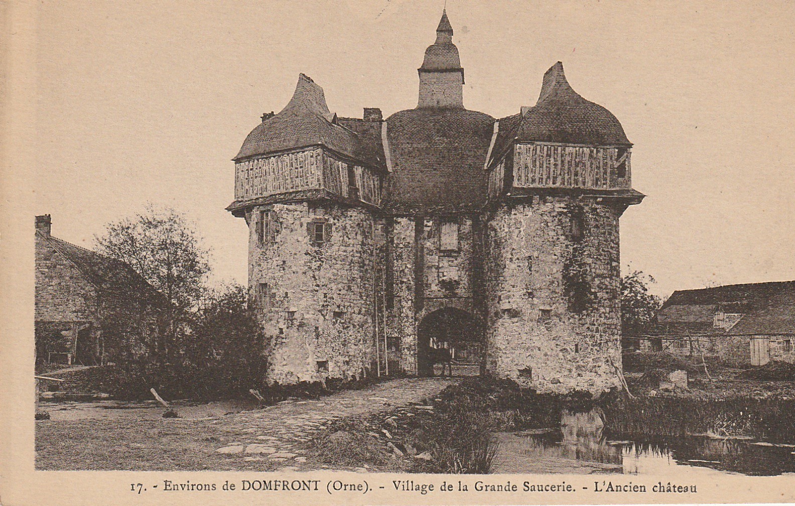 61 VILLAGE DE LA GRANDE SAUCERIE. Domfront environs. Ancien Château