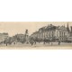 Superbe carte panoramique 28 x 11 cm CLERMONT-FERRAND 63. Vercingétorix et le Théâtre avec tramway et grand Café
