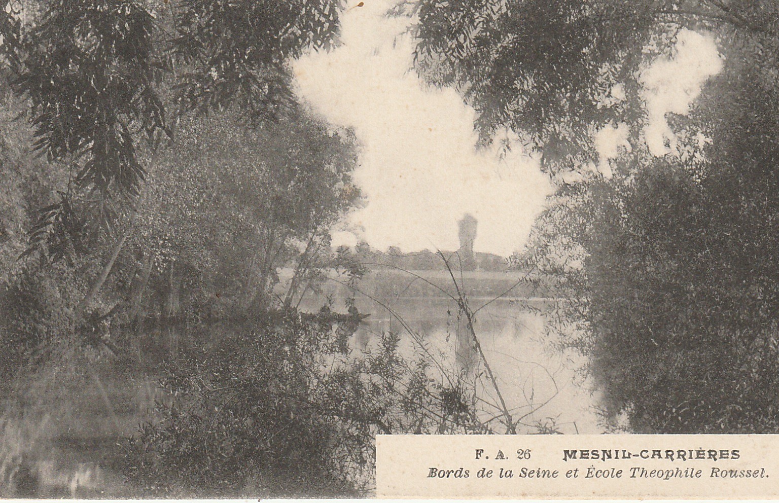 78 MESNIL-CARRIERES. Ecole Théophile Roussel Bords de la Seine