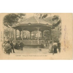 81 CASTRES. Musique de l'Ecole d'Artillerie au Jardin du Mail vers 1900