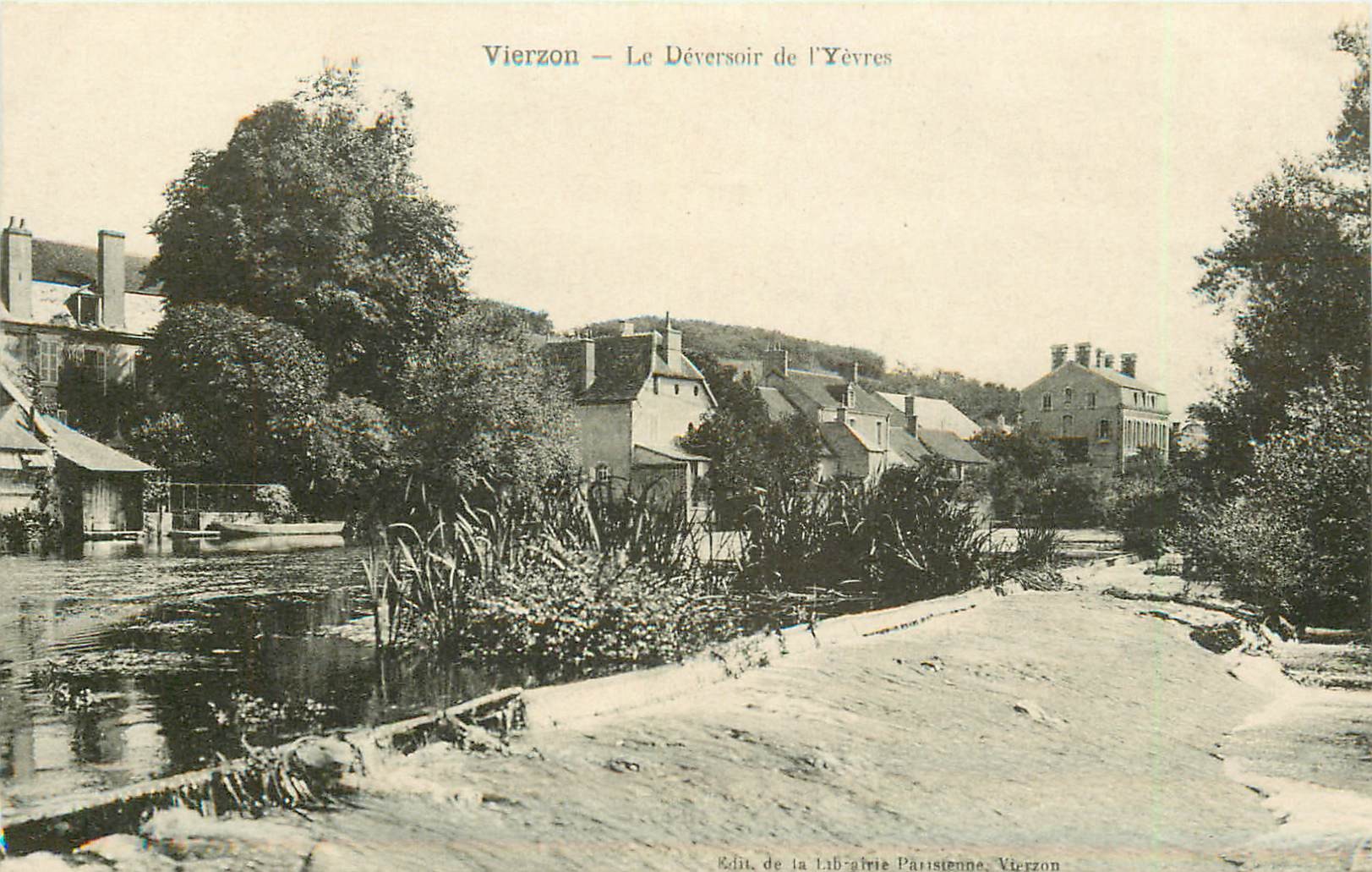18 VIERZON. Le Déversoir de l'Yèvres 1919