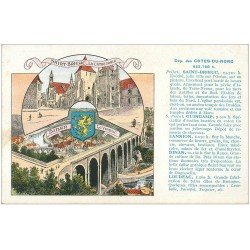 carte postale ancienne 22 COTES-DU-NORD. Saint-Brieuc et Dinan. Pastilles Valda