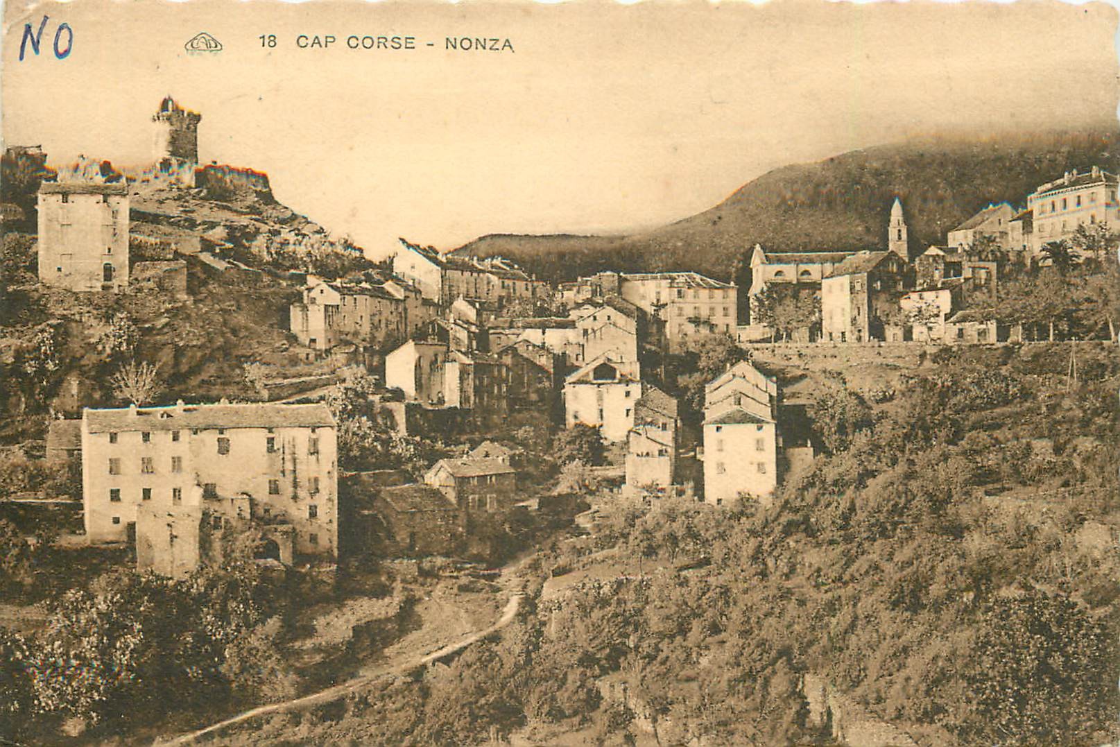 20 NONZA. Le Village bords dentelés vierge