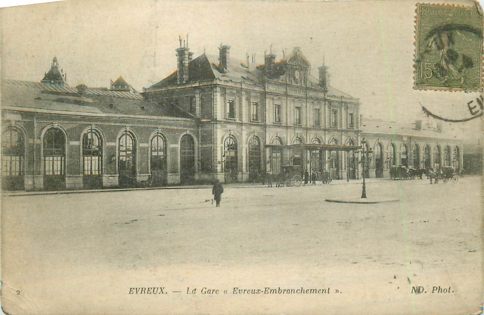 27 EVREUX. La Gare "Evreux-Embranchement" 1920