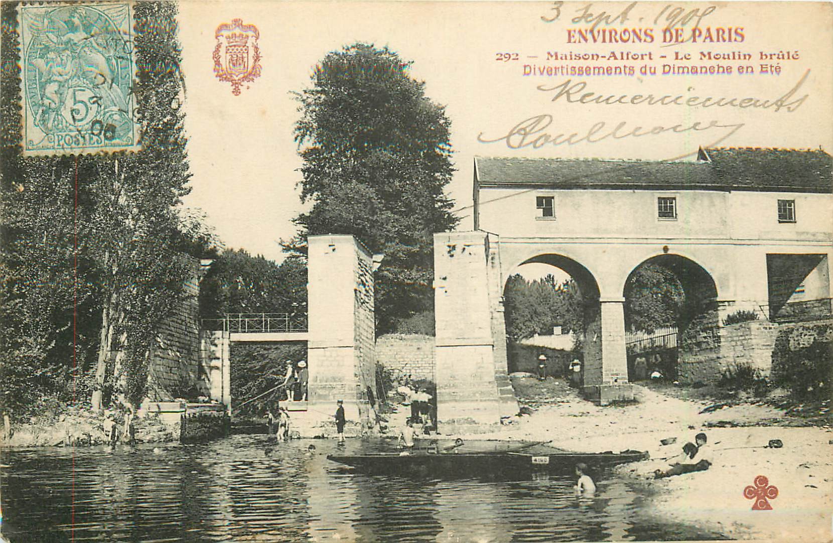 94 MAISON-ALFORT. Le Moulin brûlé 1905