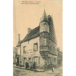 27 VERNEUIL. La Tourelle vieille Maison "Café Lemoine" rue Notre-Dame 1912