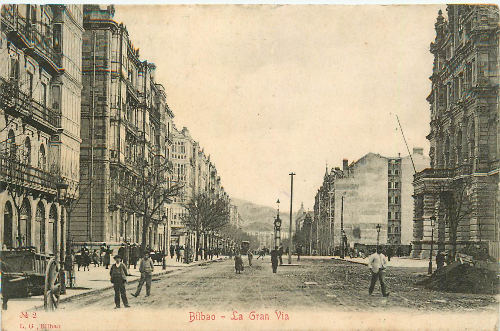 Espagne BILBAO. La Gran Via 1905