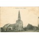 62 WIZERNES. L'Eglise et le Cimetière, petite animation 1917