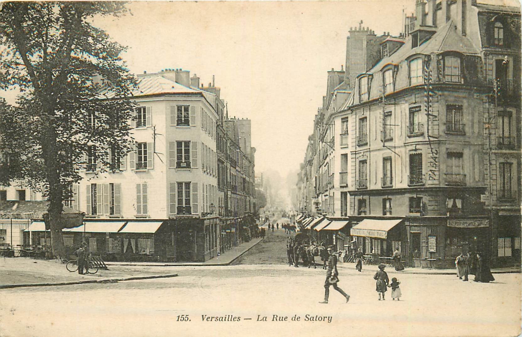 78 VERSAILLES. Nombreux commerces rue de Satory 1913