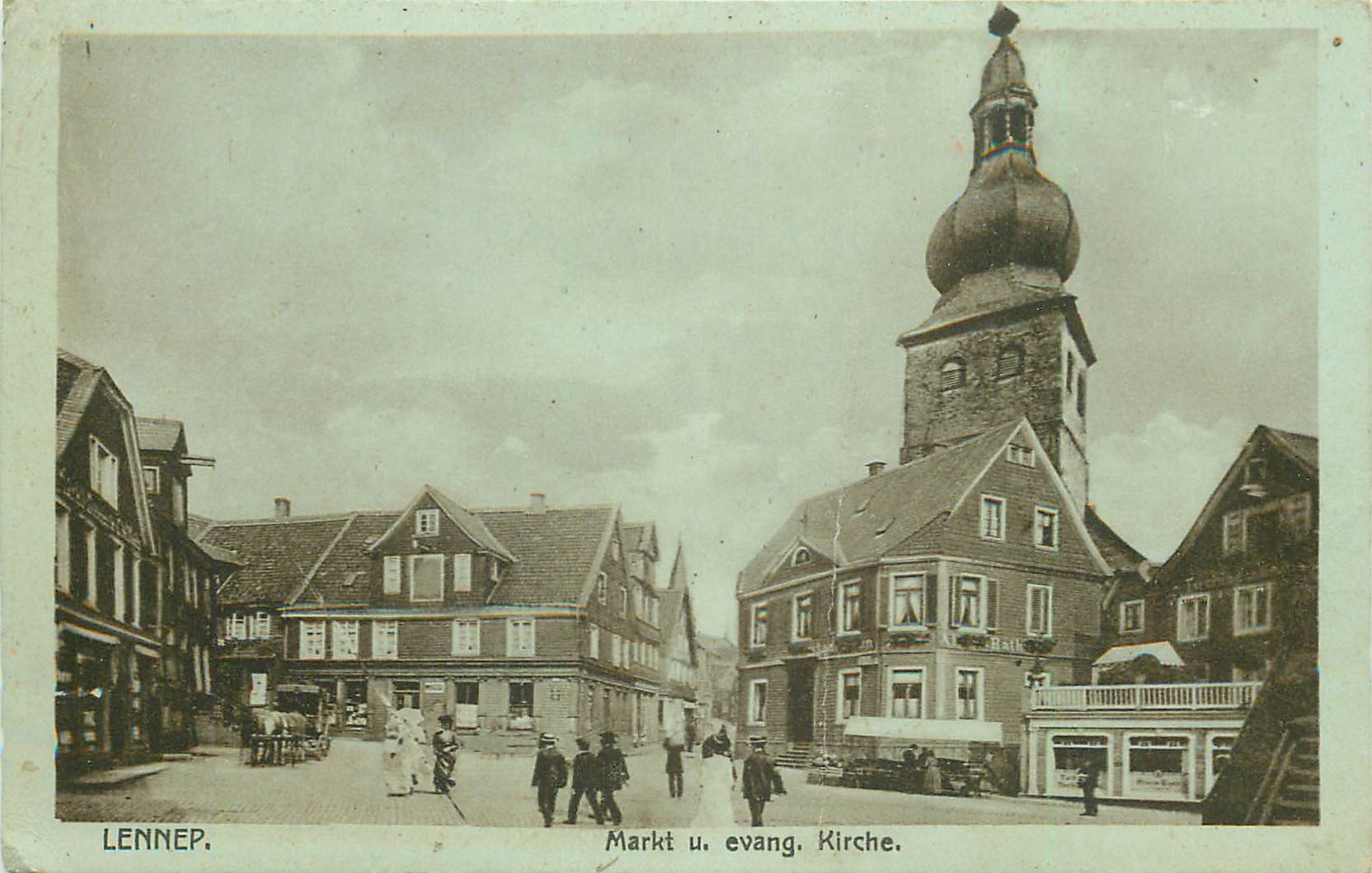 LENNEP. Markt u. evang Kirche