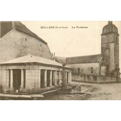 70 MOLLANS. La Fontaine et l'Eglise 1917
