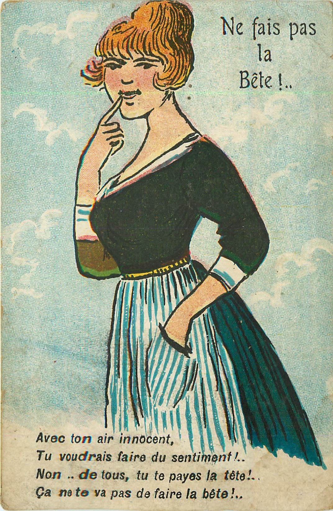 Illustrateur HUMOUR Ne fais pas la Bête !.. avec ton air innocent...