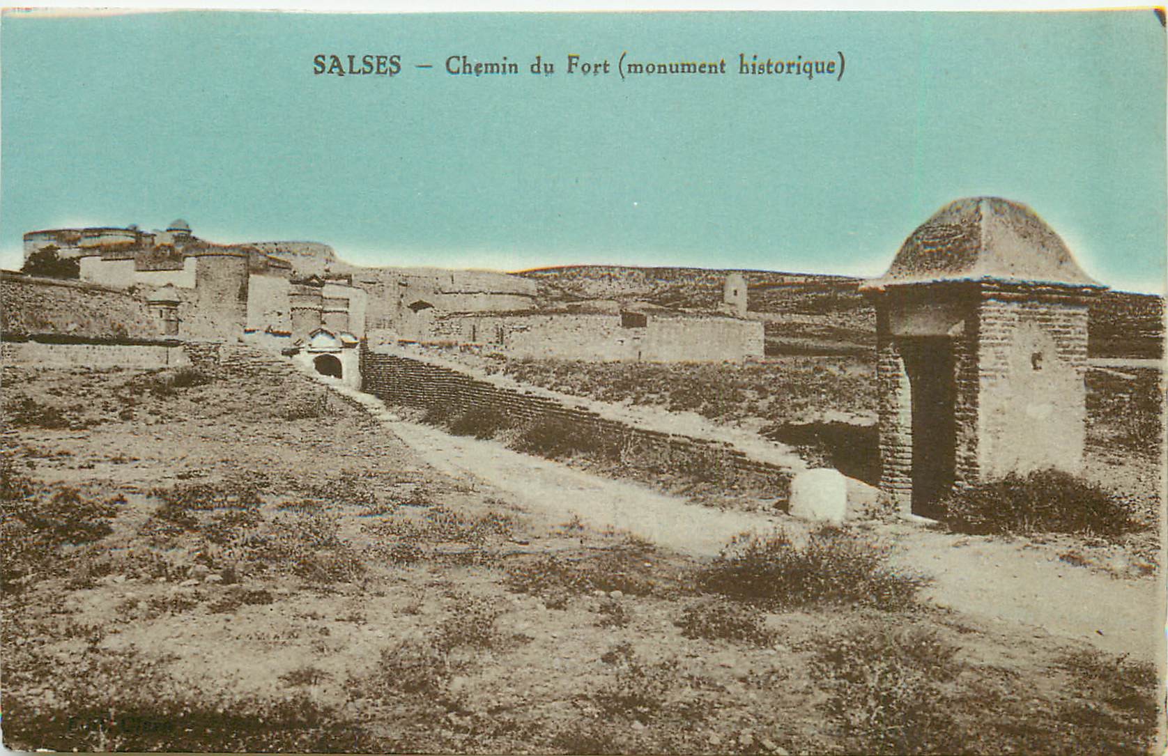 66 SALSES. Chemin du Fort tampon militaire 1940