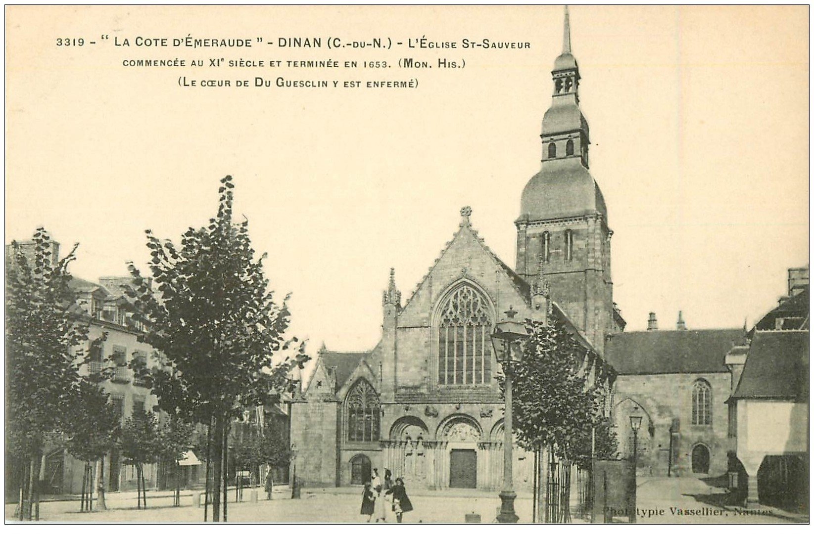 carte postale ancienne 22 DINAN. Eglise Saint-Sauveur 3319