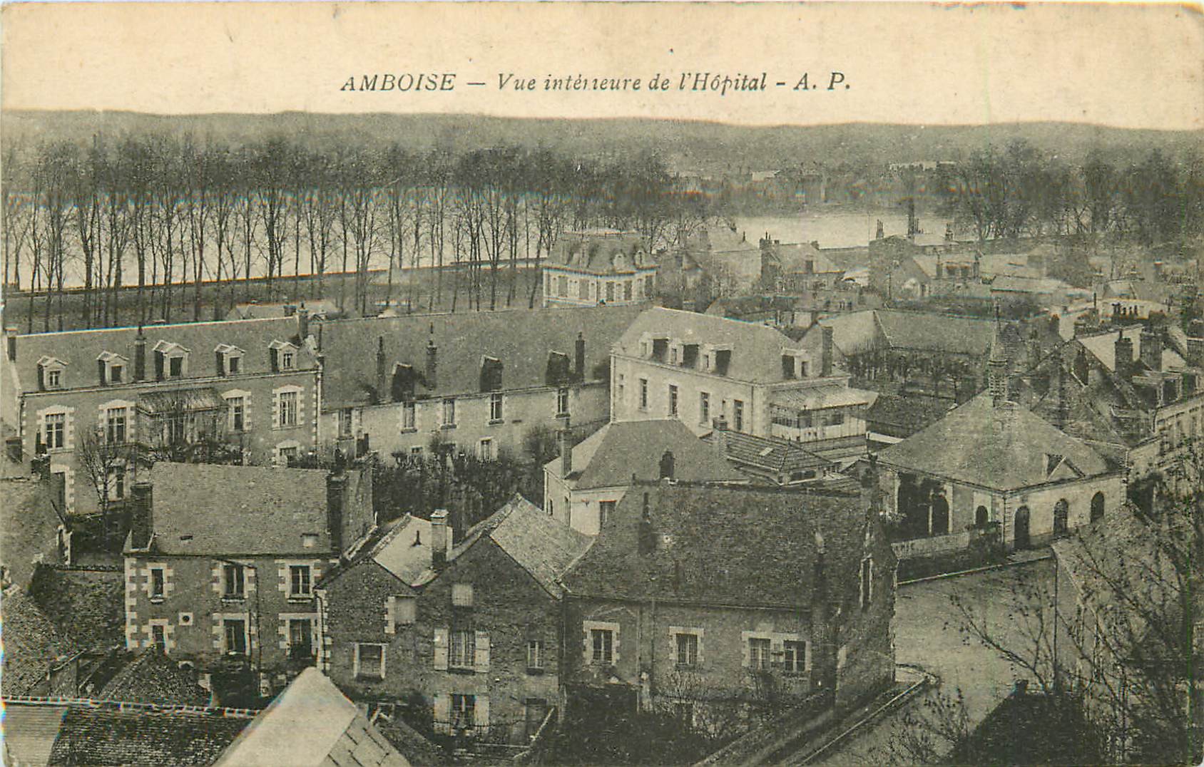 37 AMBOISE. Vue intérieure de l'Hôpital 1920