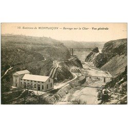 carte postale ancienne 03 MONTLUCON environs. Barrage sur le Cher