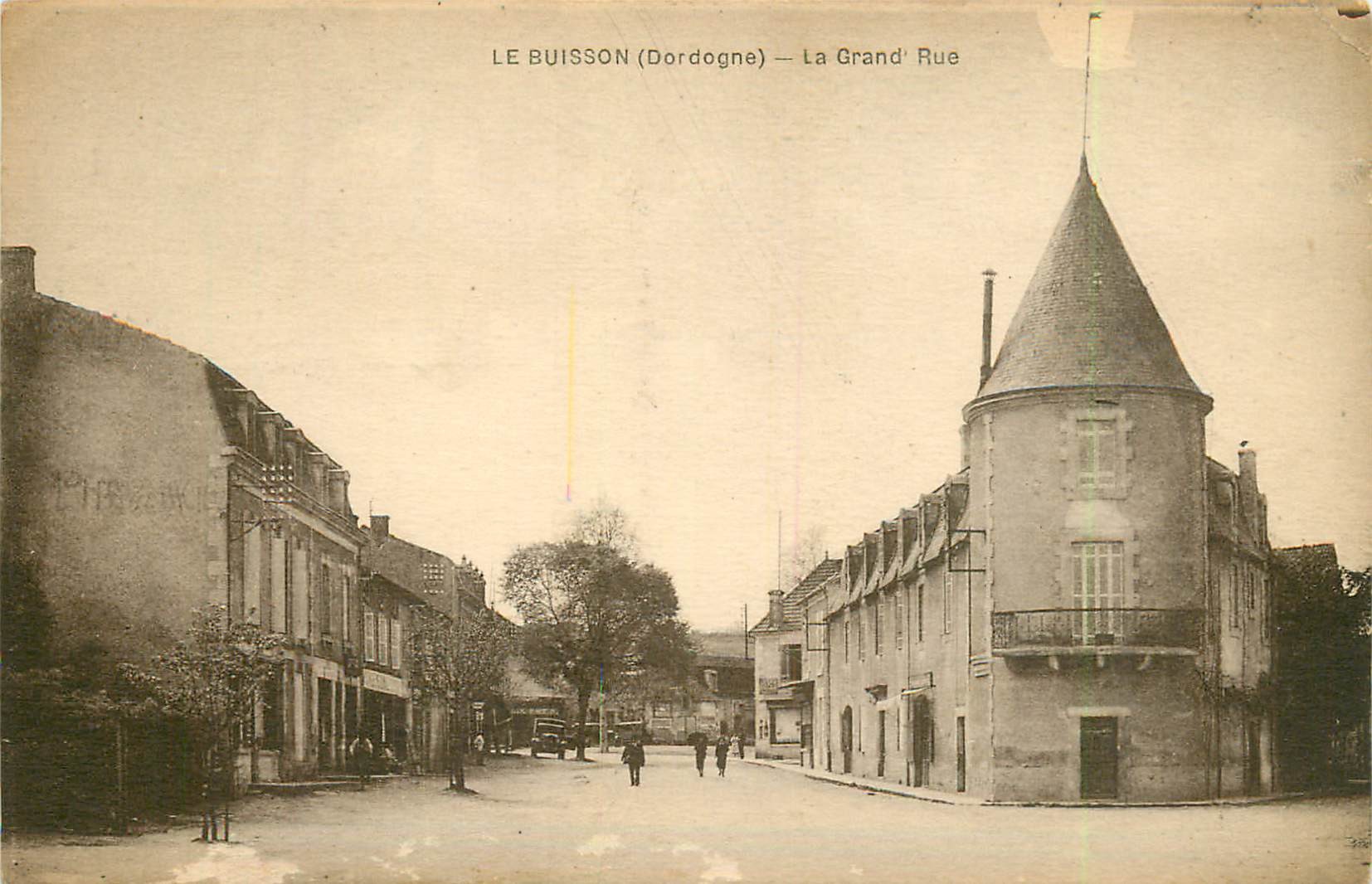 24 LE BUISSON. Félix Potin au fond de la Grande Rue 1954