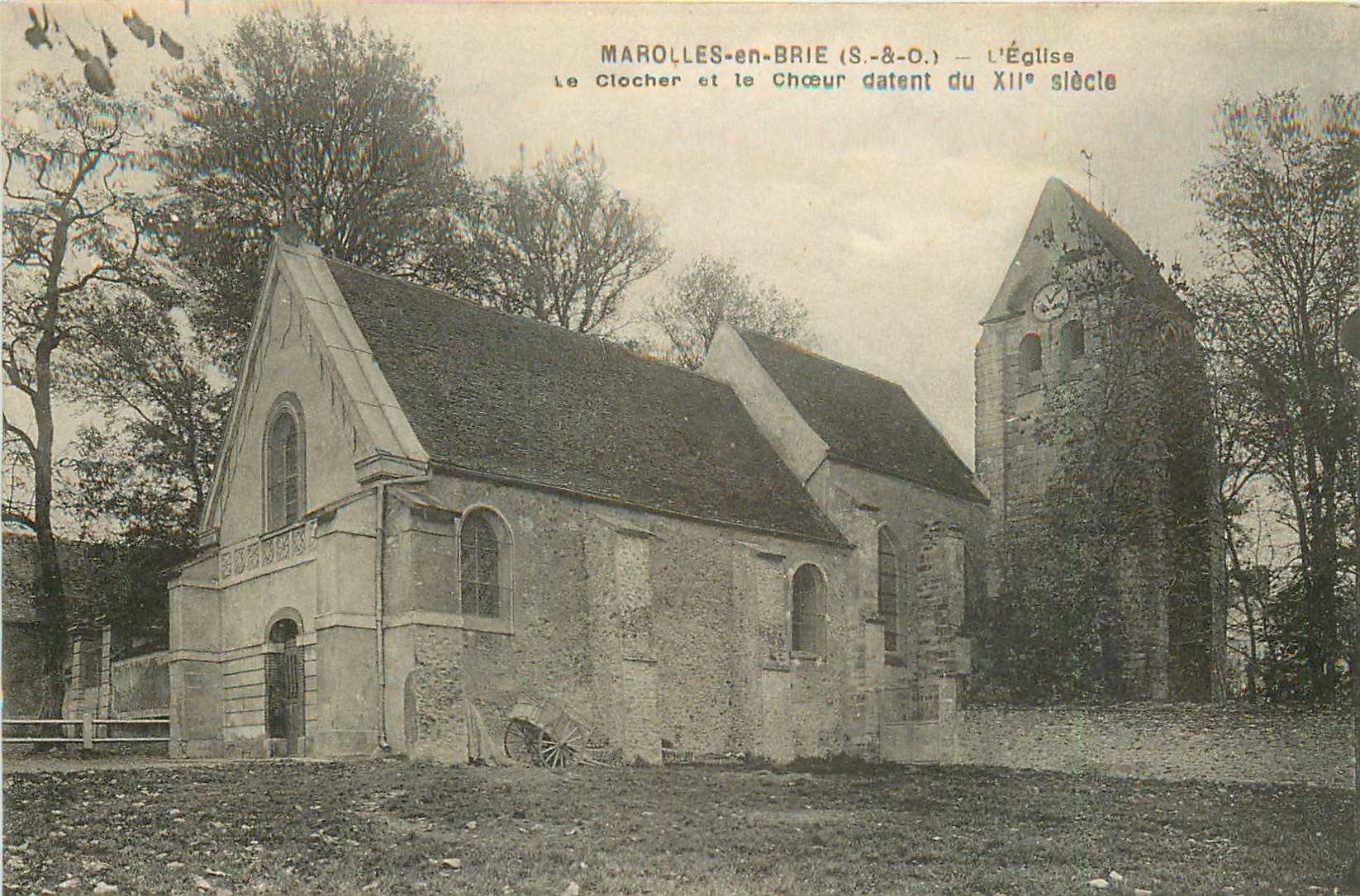 94 MAROLLES-EN-BRIE. L'Eglise, le Clocher et le Choeur