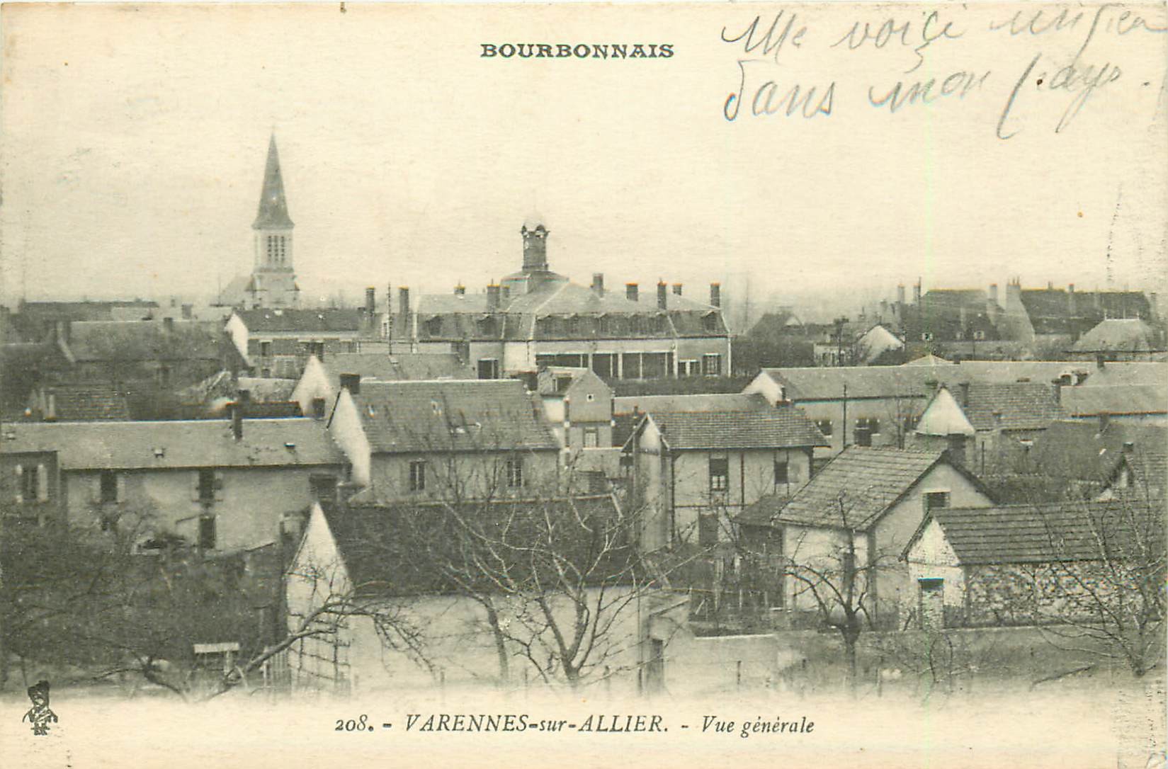 03 VARENNES-SUR-ALLIER. Vue générale sur la Ville 1916