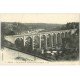 carte postale ancienne 22 DINAN. Le Viaduc vu de l'Hôpital vers 1930