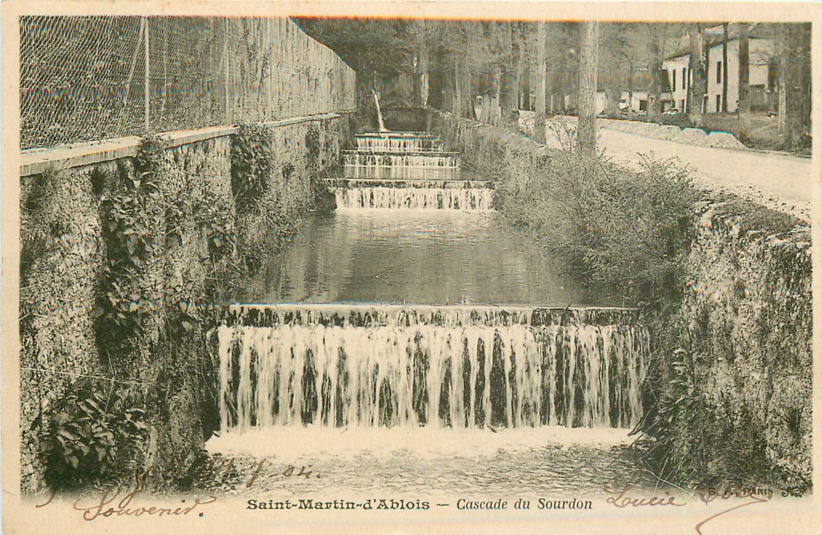 51 SAINT-MARTIN-D'ABLOIS. Cascade du Sourdon 1904