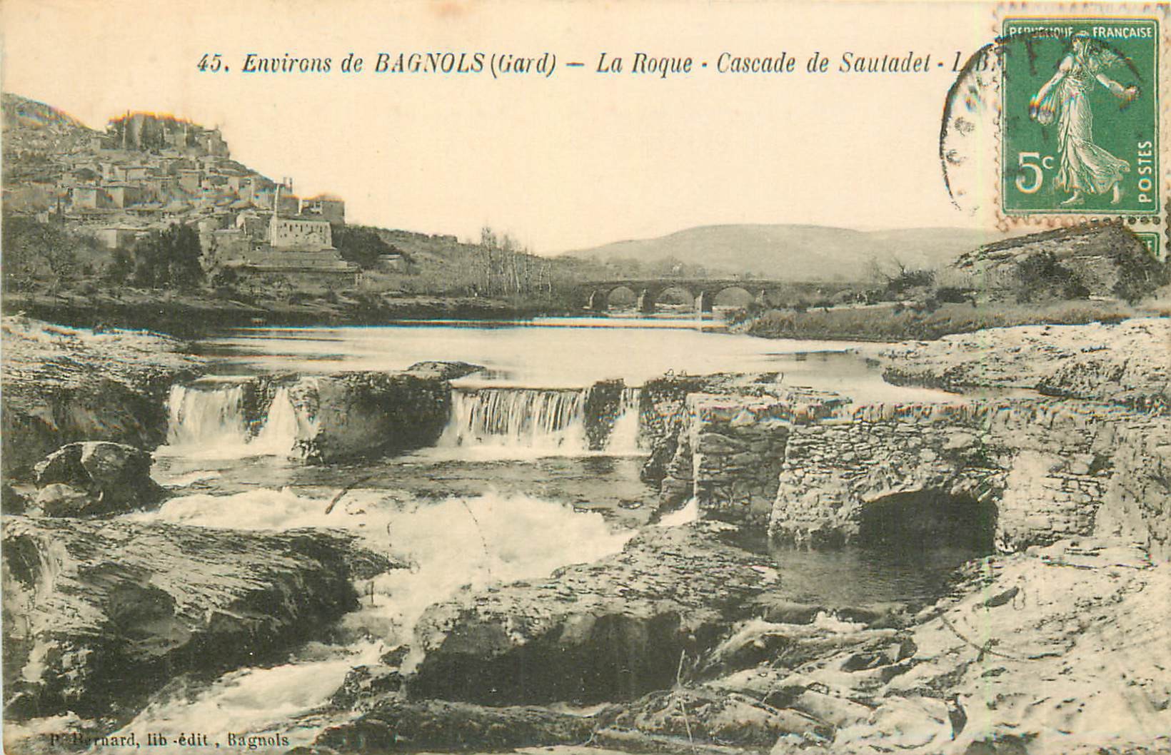 30 LA ROQUE. Cascade de Sautadet